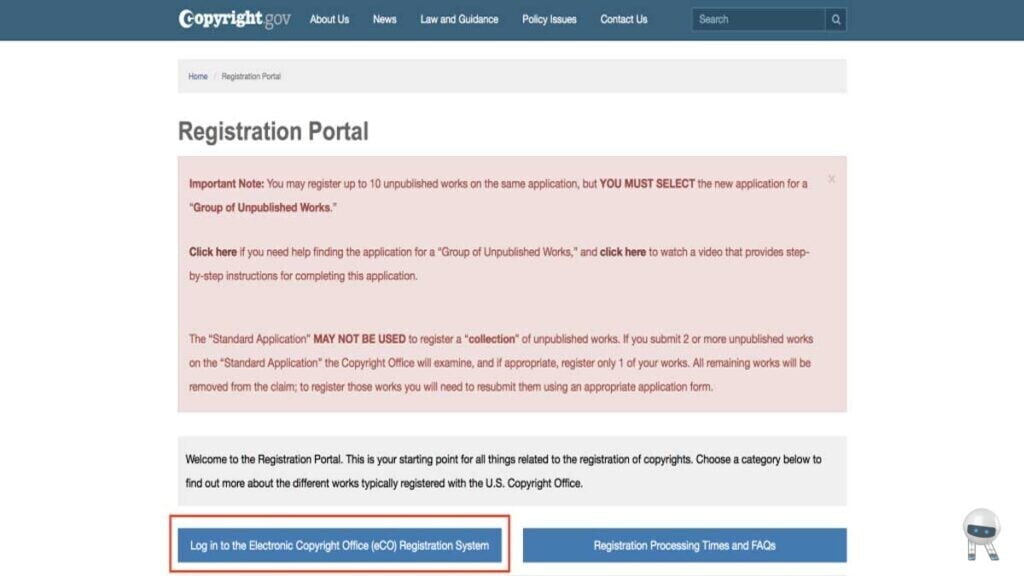 Go to the registration portal1 کپی رایت طراحی سایت و حقوق طراح سایت چیست؟